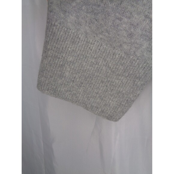 J Crew Gray Chunky Crewneck Sweater Size XL Super Soft Yarn Wool Alpaca - Picture 4 of 8